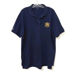Polo Ralph Lauren Polo Shirt Embroidered Horse Racing Derby Custom Fit Men's XL